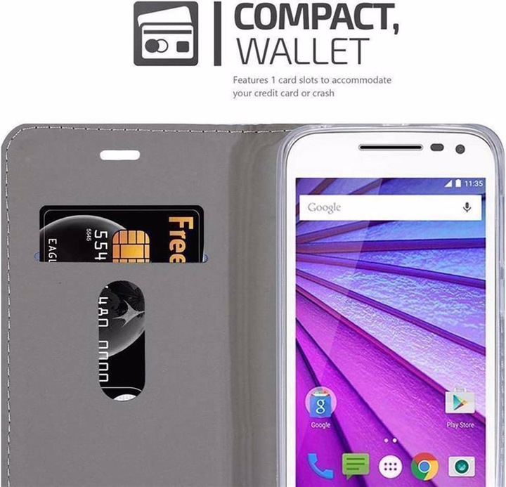 Produktbild Cadorabo Book Jeans Optik Cover (Motorola Moto G30)