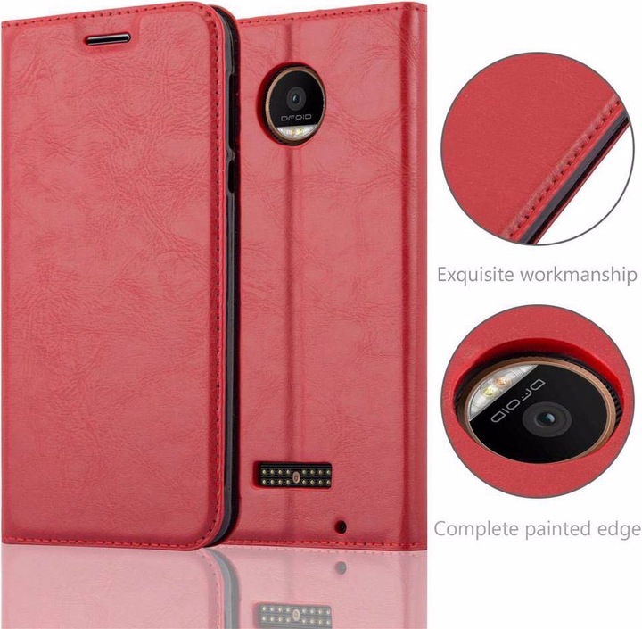 Actual product image Cadorabo Book Invisible Magnet Cover (Motorola Moto Z Force)