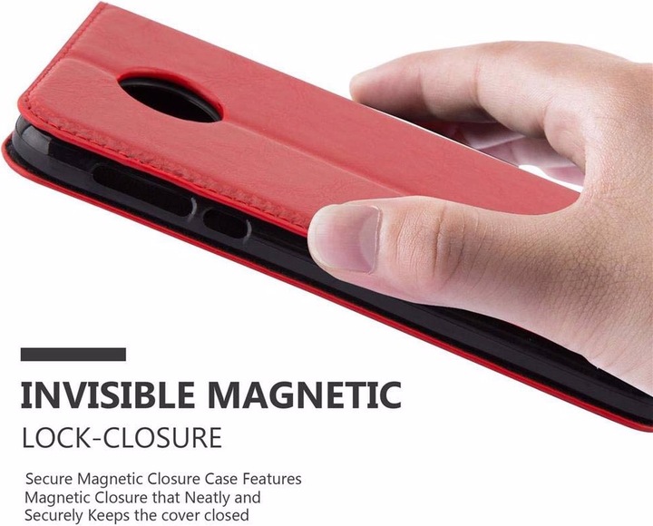 Actual product image Cadorabo Book Invisible Magnet Cover (Motorola Moto Z Force)
