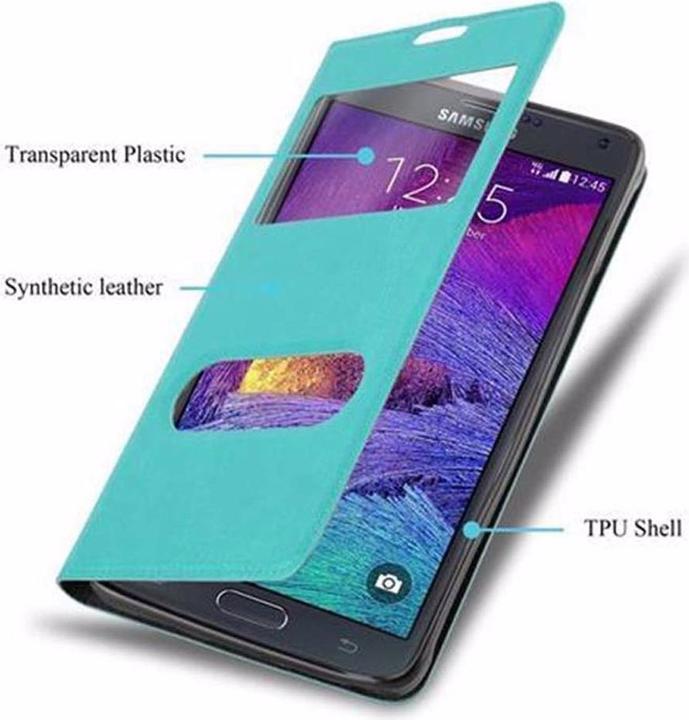 Produktbild Cadorabo Book mit View Doppelfenster Cover (Samsung Galaxy Note 4)