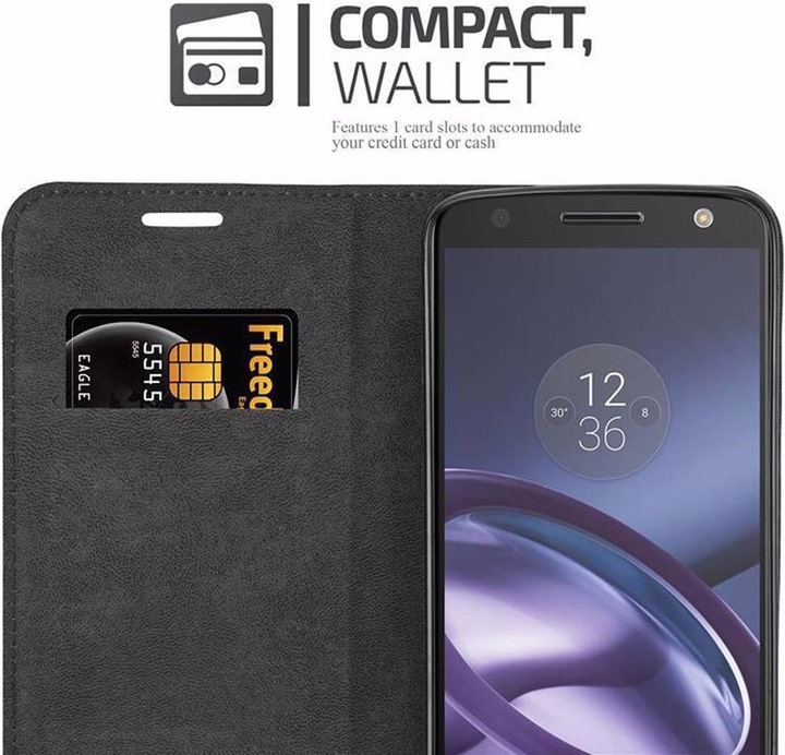 Actual product image Cadorabo Book Invisible Magnet Cover (Motorola Moto Z)