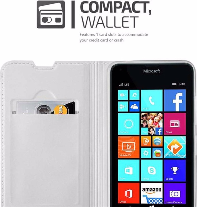 Actual product image Cadorabo Book Classy Style Cover (Microsoft Lumia 640)