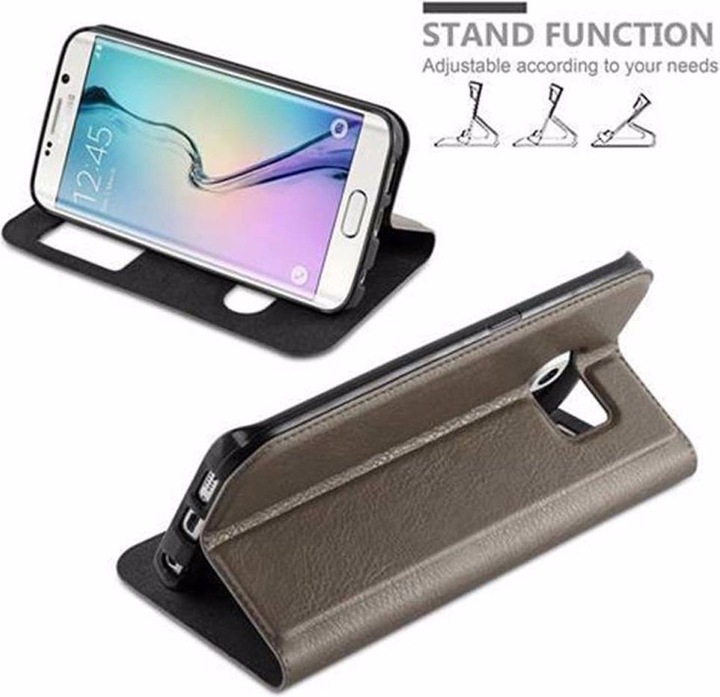 Produktbild Cadorabo Book mit View Doppelfenster Cover (Samsung Galaxy S6 Edge)