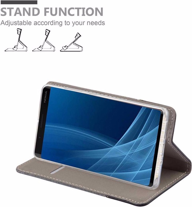 Produktbild Cadorabo Book Jeans Optik Cover (Nokia 8 Sirocco)