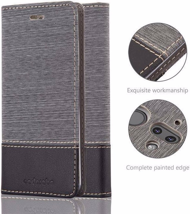 Produktbild Cadorabo Book Jeans Optik Cover (Nokia 8 Sirocco)