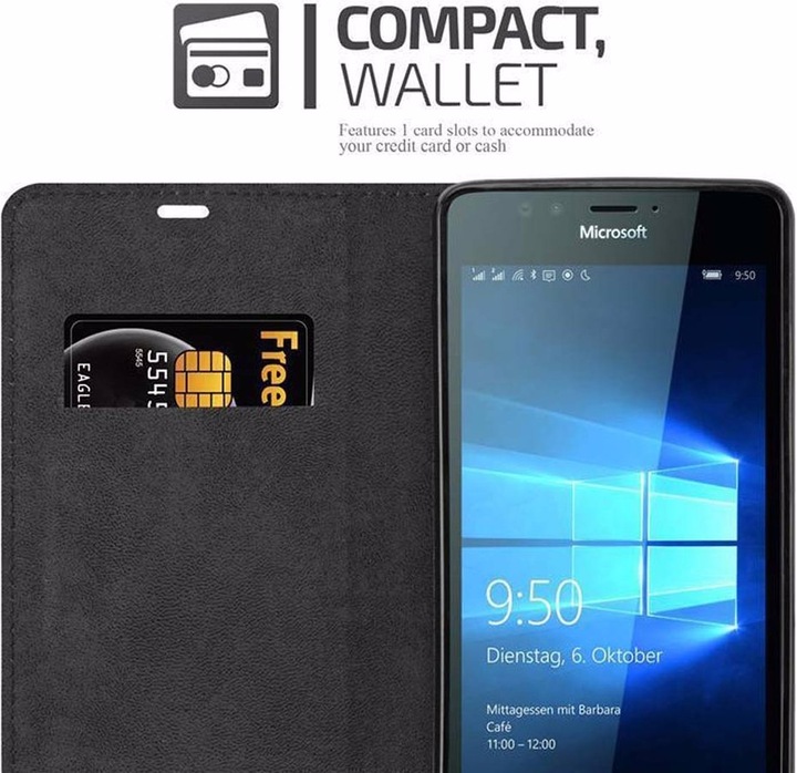 Actual product image Cadorabo Book Invisible Magnet Cover (Microsoft Lumia 950)