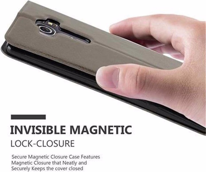 Actual product image Cadorabo Book with View double window cover (LG G4, Motorola Moto G4 Plus)