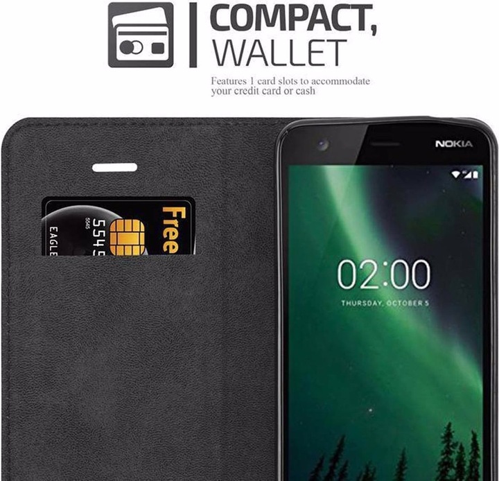 Immagine prodotto Cadorabo Copertina magnetica invisibile del libro (Nokia 2)
