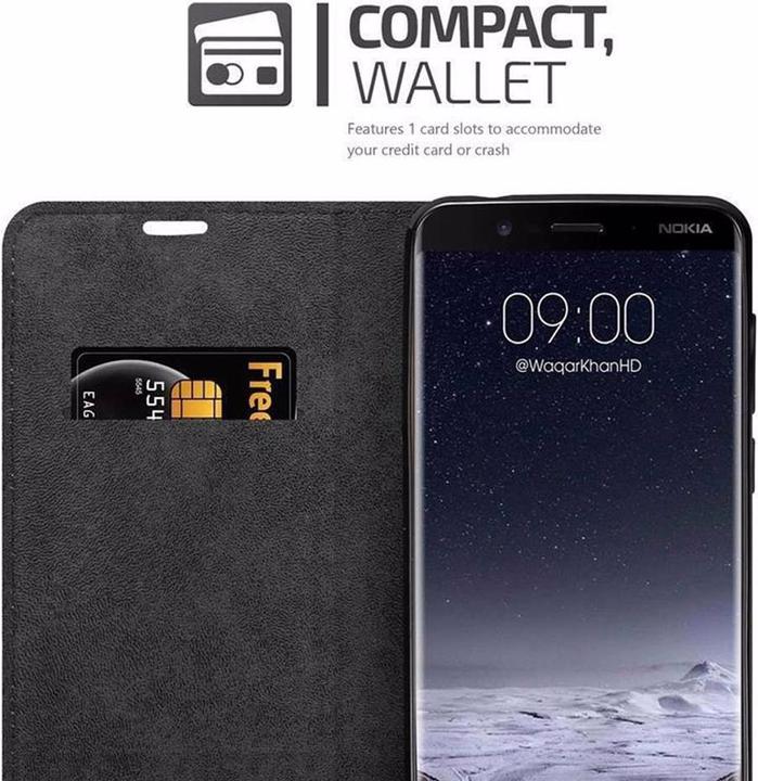 Immagine prodotto Cadorabo Copertina magnetica invisibile del libro (Nokia 8 Scirocco)