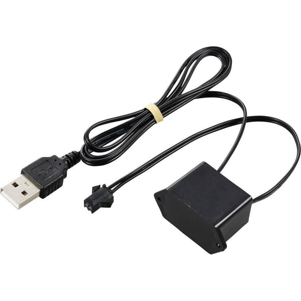 Thumbnail - Tru Components, Spannungswandler, EL-Inverter 5 V/DC Schwarz (L x B x H) 40 x 18 x 23 mm