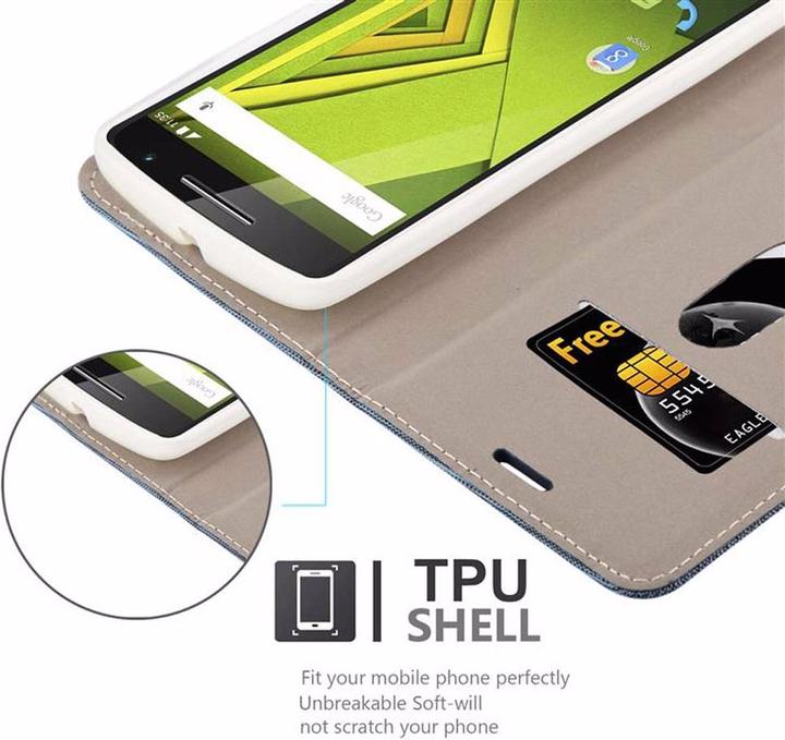 Productafbeelding Cadorabo Boek Jeans Optiek Cover (Motorola Moto X Play)
