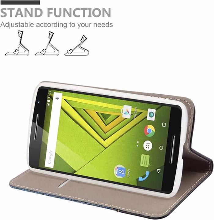 Productafbeelding Cadorabo Boek Jeans Optiek Cover (Motorola Moto X Play)