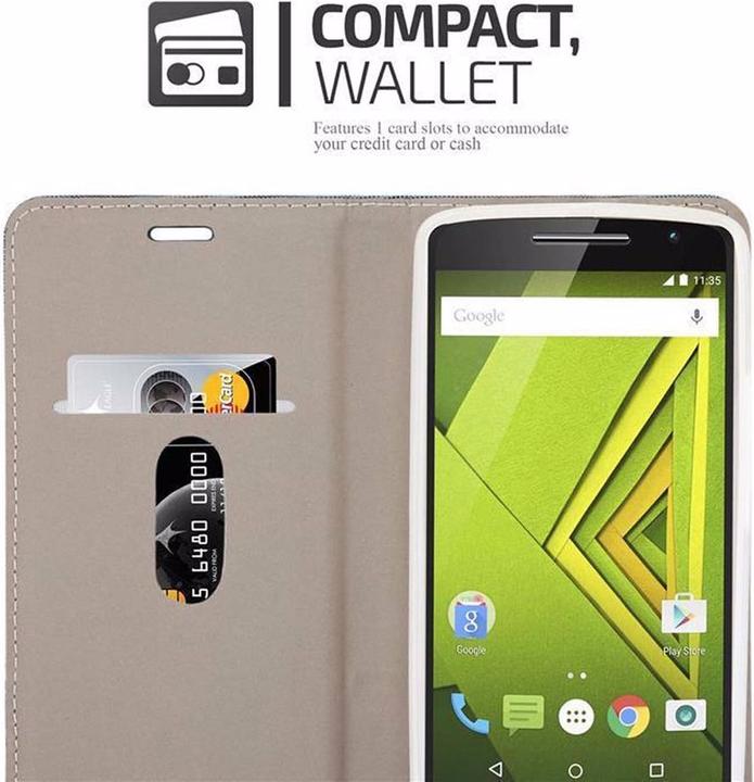 Productafbeelding Cadorabo Boek Jeans Optiek Cover (Motorola Moto X Play)