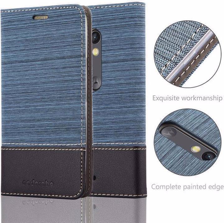 Productafbeelding Cadorabo Boek Jeans Optiek Cover (Motorola Moto X Play)