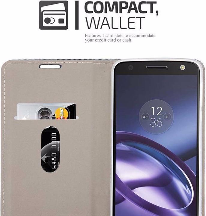 Produktbild Cadorabo Book Jeans Optik Cover (Motorola Moto Z)