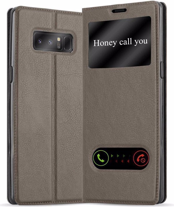 Actual product image Cadorabo Book with View double window cover (Samsung Galaxy Note 8)