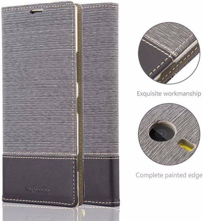 Produktbild Cadorabo Book Jeans Optik Cover (Nokia Lumia 1520)