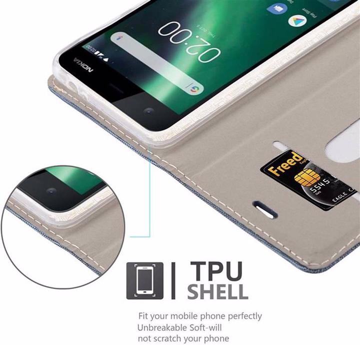 Actual product image Cadorabo Book Jeans Optics Cover (Nokia 2)