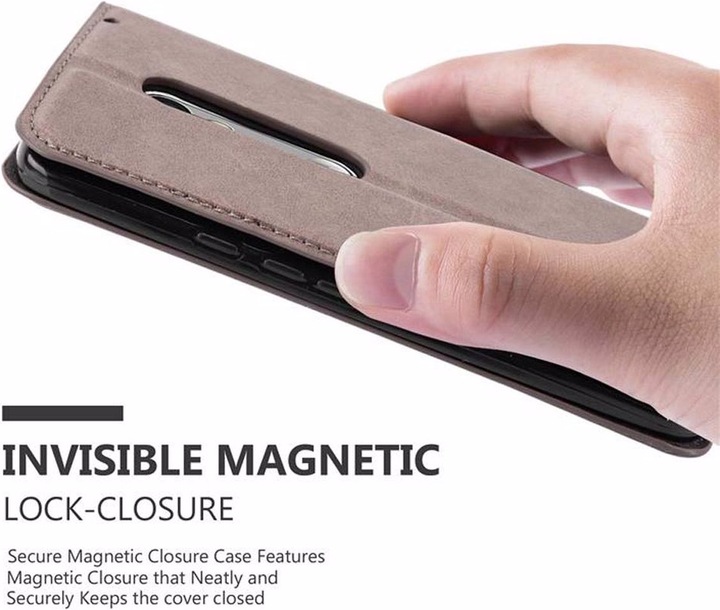 Actual product image Cadorabo Book Invisible Magnet Cover (Motorola Moto X Play)