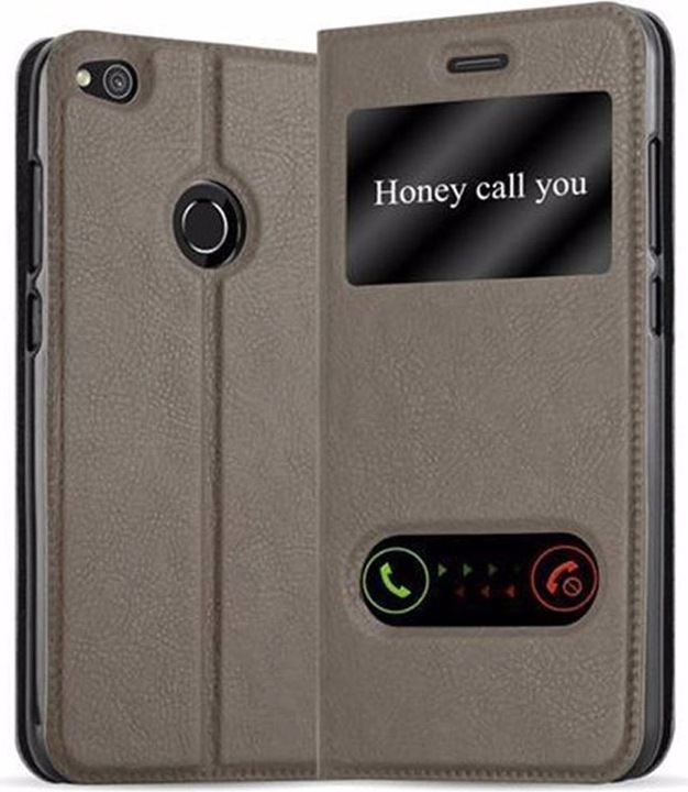 Actual product image Cadorabo Book with View double window cover (Huawei P8 Lite (2017))