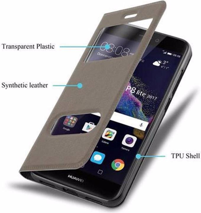 Produktbild Cadorabo Book mit View Doppelfenster Cover (Huawei P8 Lite (2017))