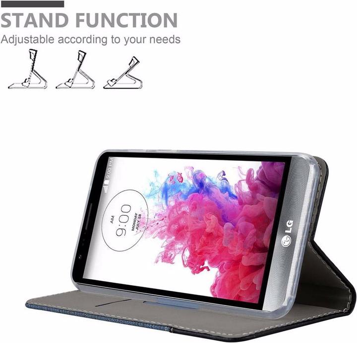 Actual product image Cadorabo Book Jeans Optics Cover (LG Stylus 3)