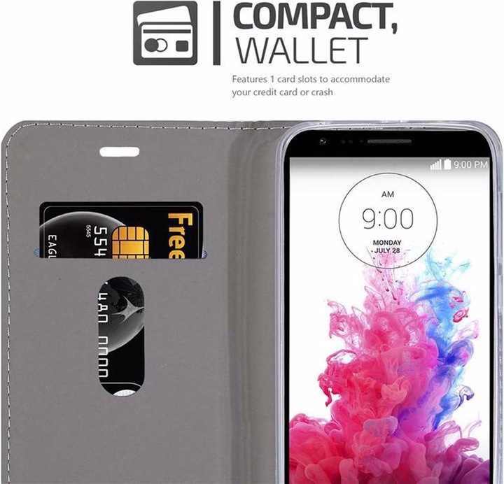 Actual product image Cadorabo Book Jeans Optics Cover (LG Stylus 3)