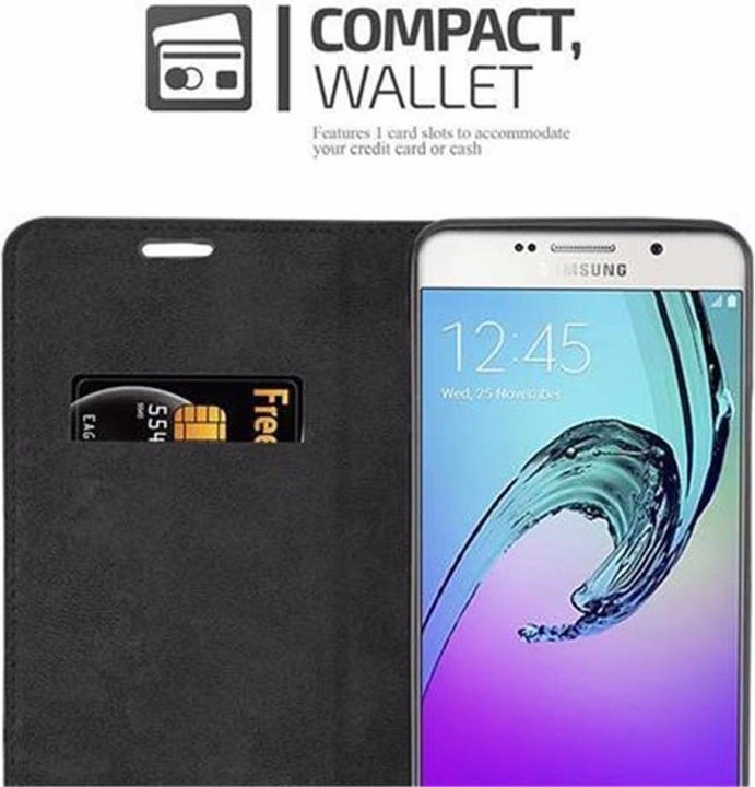 Actual product image Cadorabo Book Invisible Magnet Cover (Samsung Galaxy A7 (2016))