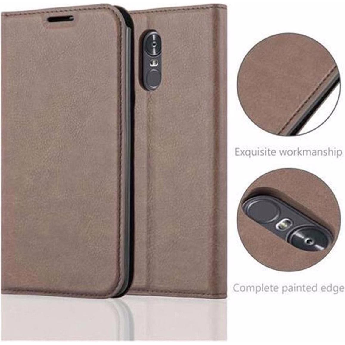 Thumbnail - Cadorabo Book Invisible Magnet Cover (LG Stylus 3), Smartphone Hülle, Braun