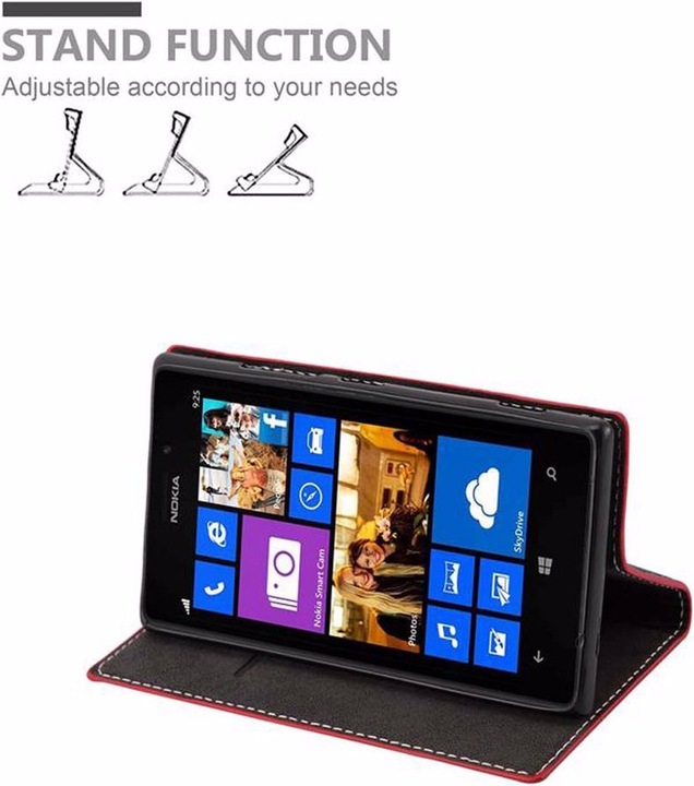 Actual product image Cadorabo Book X Wallet Cover (Nokia Lumia 925)