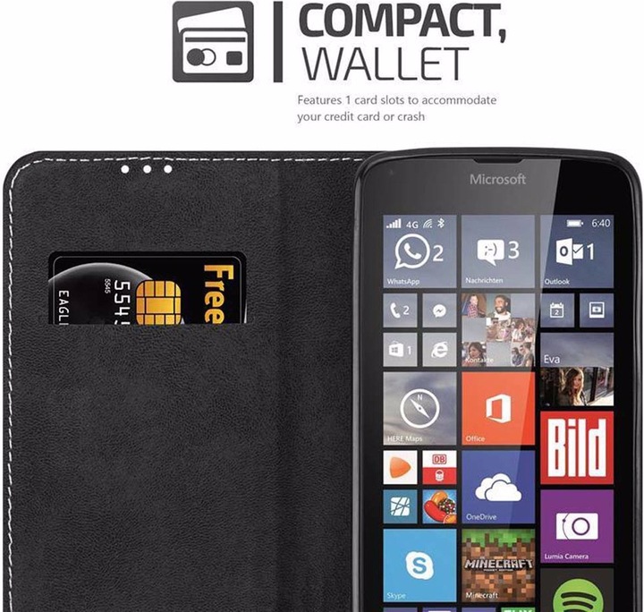 Actual product image Cadorabo Book X Wallet Cover (Microsoft Lumia 640)