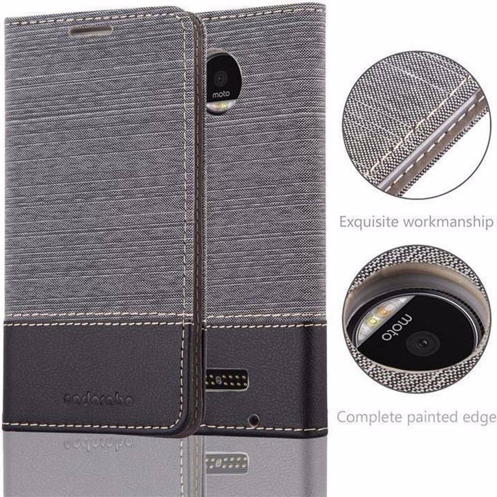 Produktbild Cadorabo Book Jeans Optik Cover (Motorola Moto Z)
