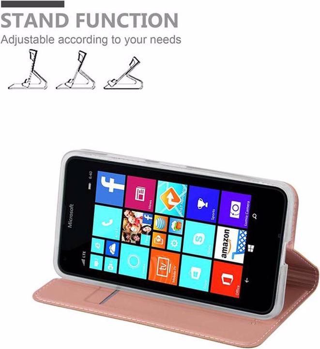 Actual product image Cadorabo Book Classy Style Cover (Microsoft Lumia 640)