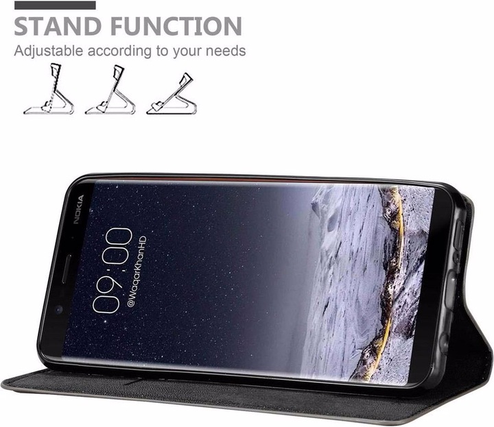 Produktbild Cadorabo Book Invisible Magnet Cover (Nokia 8 Sirocco)
