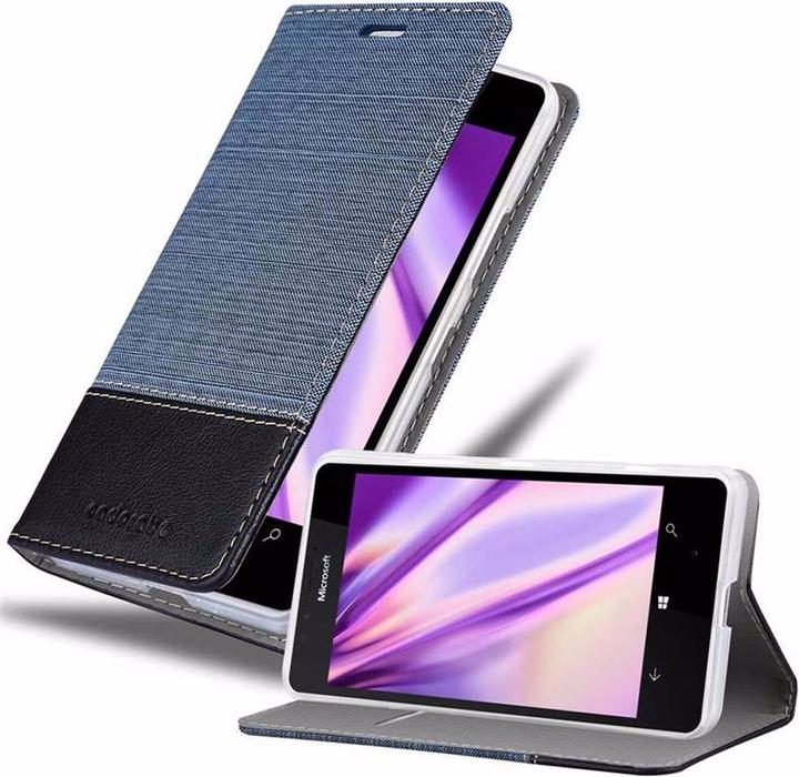 Actual product image Cadorabo Book Jeans Optics Cover (Microsoft Lumia 950)