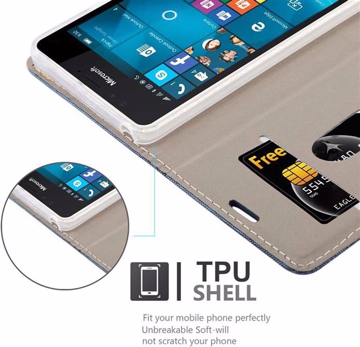 Immagine prodotto Cadorabo Copertina del libro Jeans Optics (Microsoft Lumia 950)