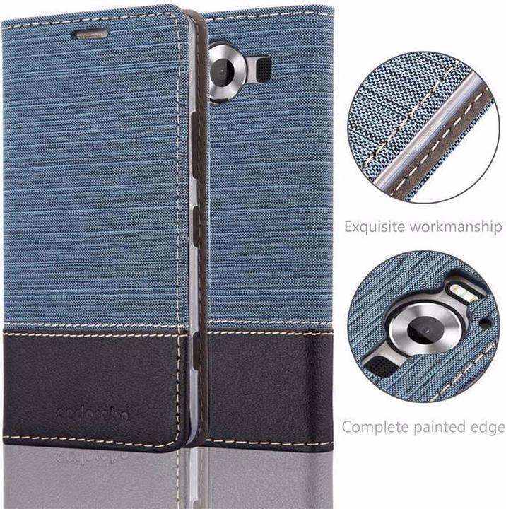 Actual product image Cadorabo Book Jeans Optics Cover (Microsoft Lumia 950)
