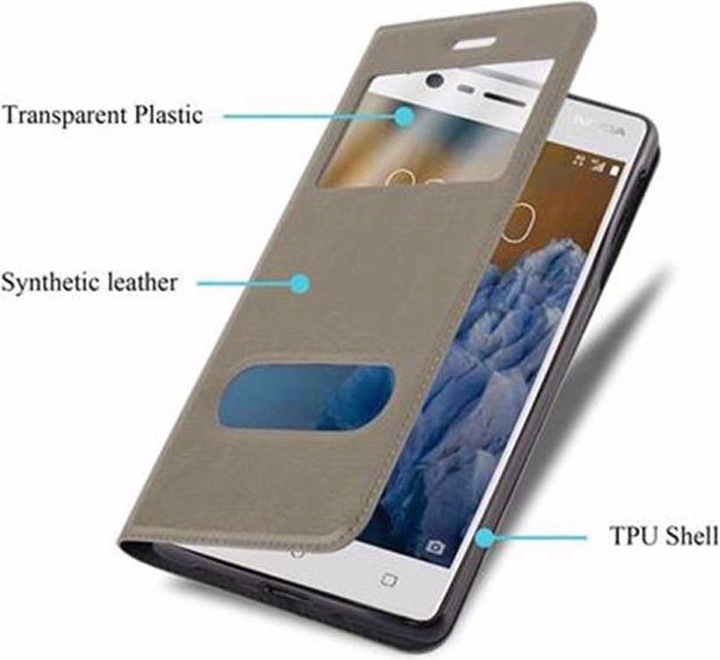 Produktbild Cadorabo Book mit View Doppelfenster Cover (OnePlus 3)