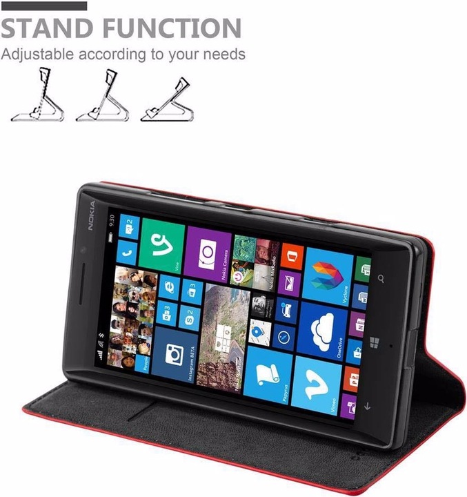 Actual product image Cadorabo Book Invisible Magnet Cover (Nokia Lumia 930, Nokia Lumia Icon 929)