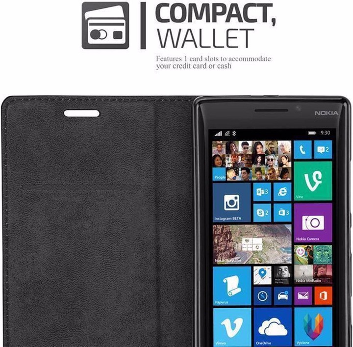 Actual product image Cadorabo Book Invisible Magnet Cover (Nokia Lumia 930, Nokia Lumia Icon 929)