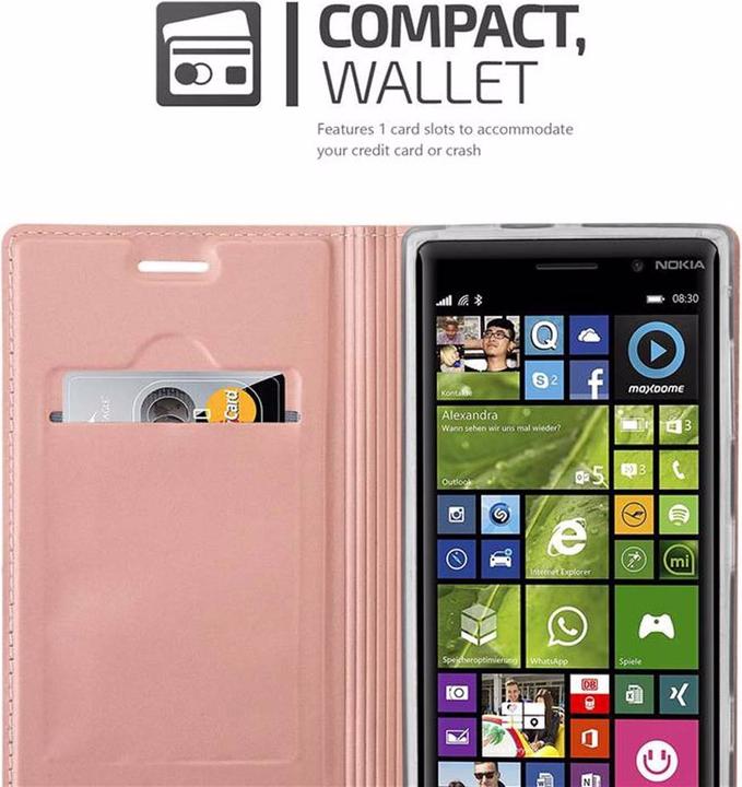 Actual product image Cadorabo Book Classy Style Cover (Nokia Lumia 830)