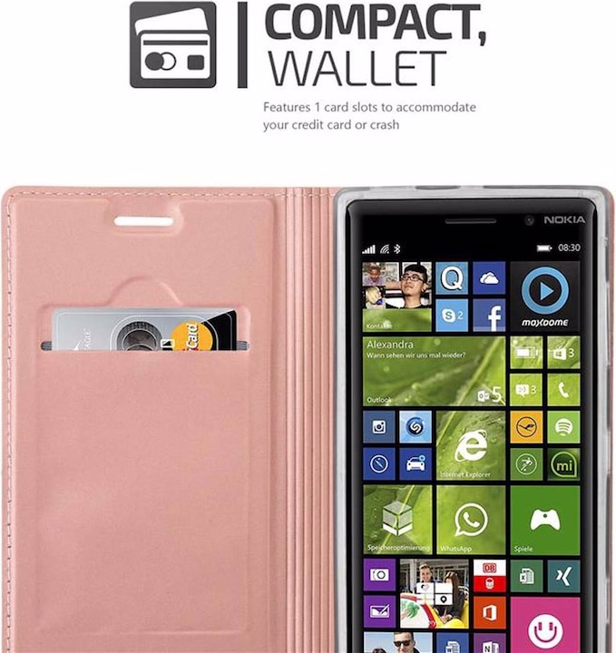 Produktbild Cadorabo Book Classy Style Cover (Nokia Lumia 830)