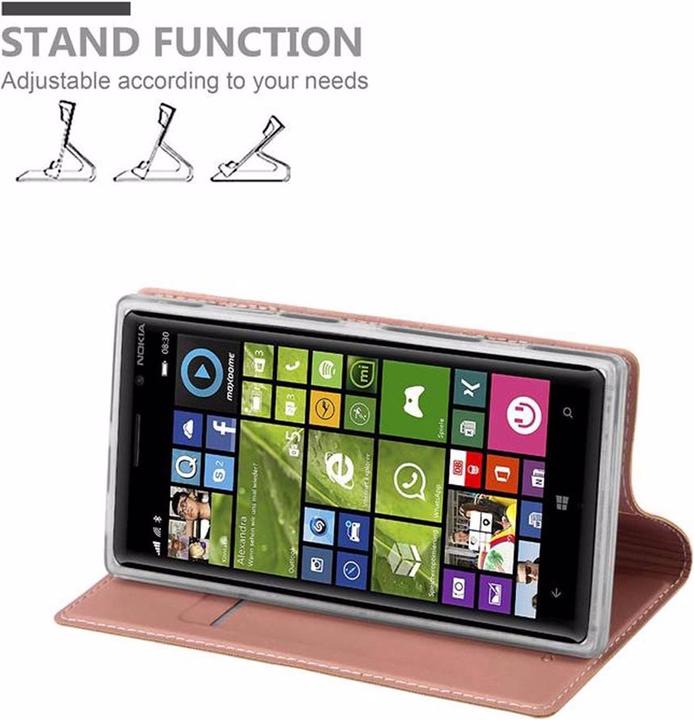Actual product image Cadorabo Book Classy Style Cover (Nokia Lumia 830)