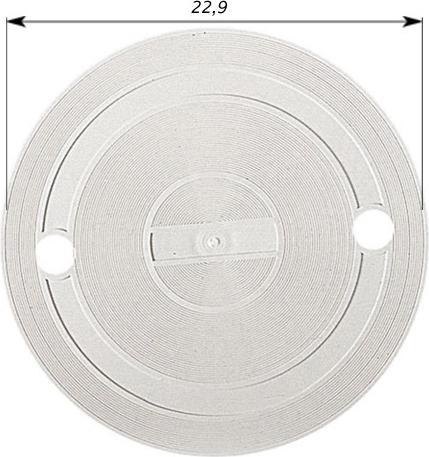 Actual product image Pool's runder Skimmerdeckel, Durchmesser 229cm