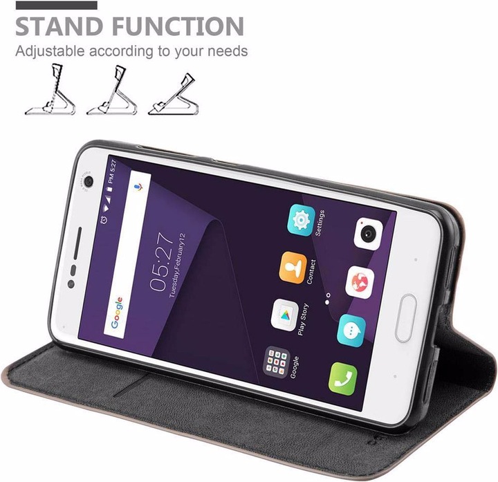 Actual product image Cadorabo Book Invisible Magnet Cover (ZTE Blade V8)
