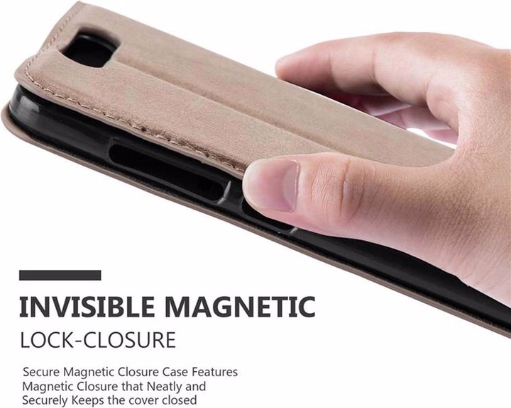 Actual product image Cadorabo Book Invisible Magnet Cover (ZTE Blade V8)