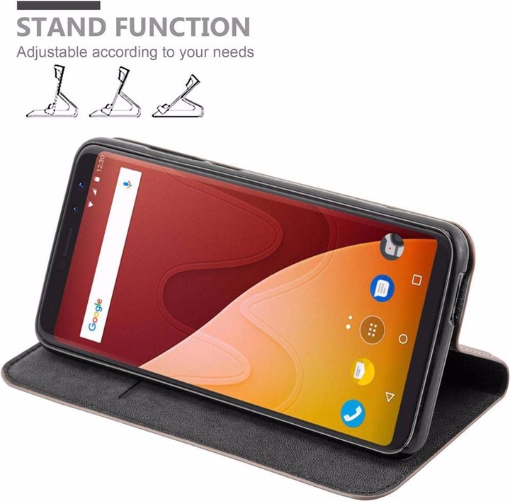 Actual product image Cadorabo Book Invisible Magnet Cover (Wiko View)