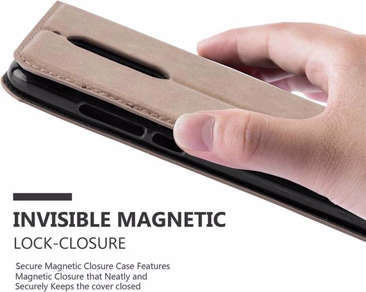 Actual product image Cadorabo Book Invisible Magnet Cover (Wiko View)