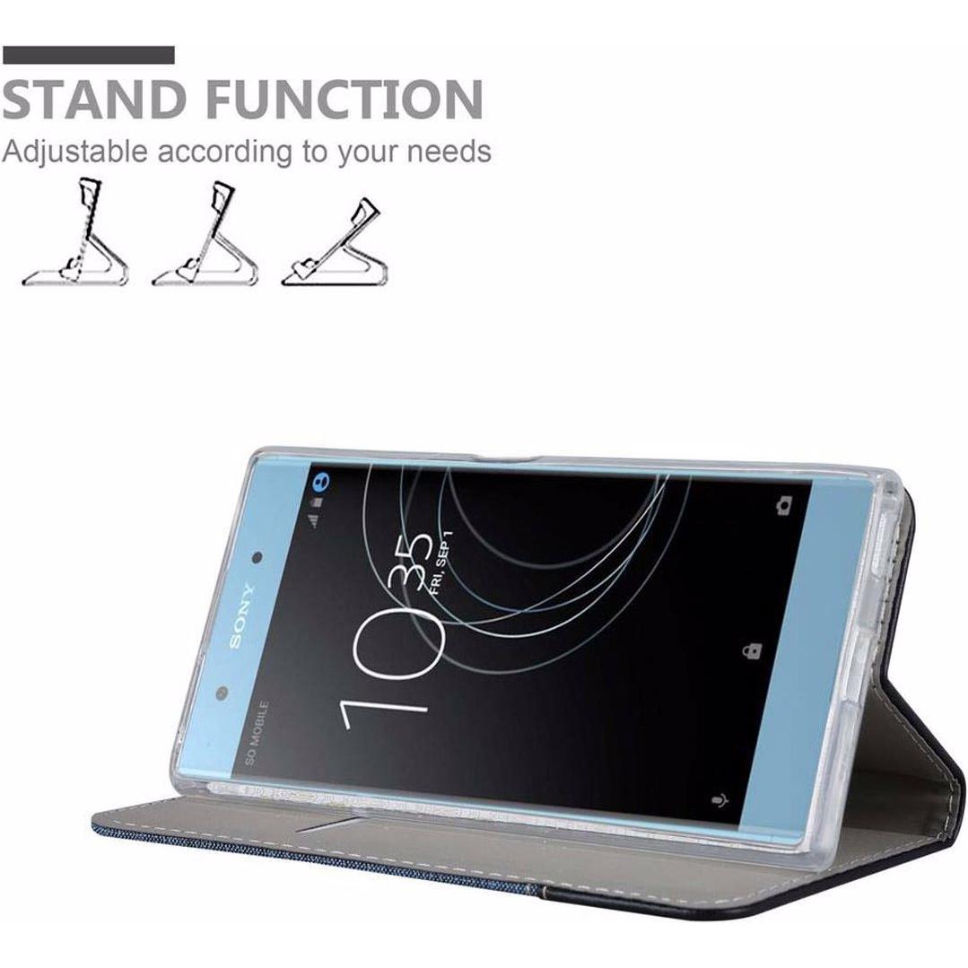 Thumbnail - Cadorabo Book Jeans Optik Cover (Sony Xperia XA1), Smartphone Hülle, Blau