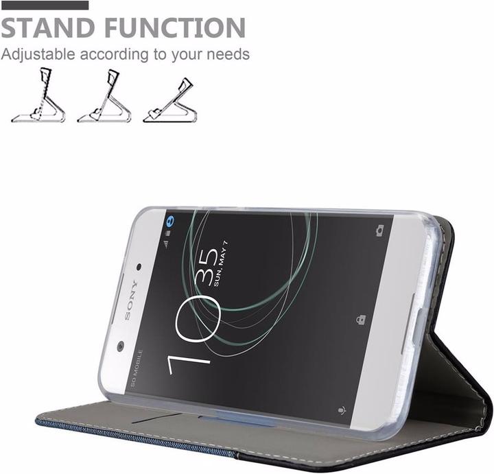 Produktbild Cadorabo Book Jeans Optik Cover (Sony Xperia XA1)